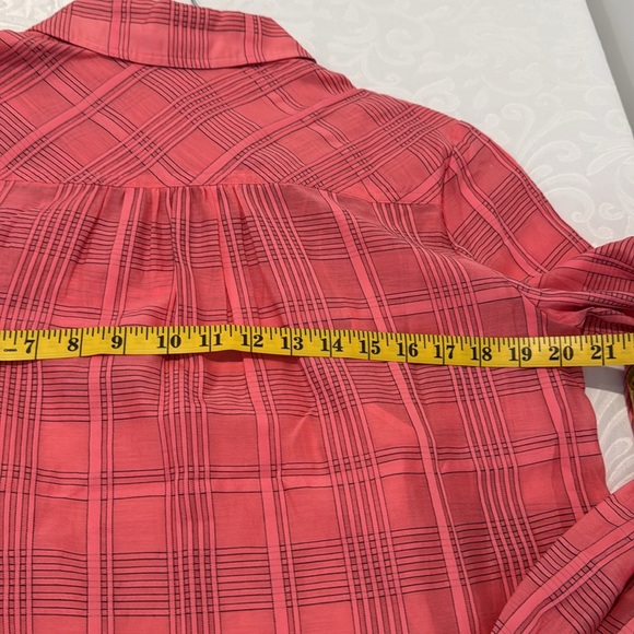 Trina Turk Aisling Print Long Sleeve Shirtdress. Size Medium - Picture 11 of 14